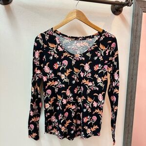 NWT! LOFT Vintage Soft Floral Long Sleeve Top